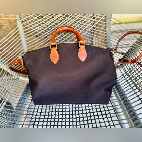 Dooney & Bourke Black Nylon Satchel - Picture 2 of 6